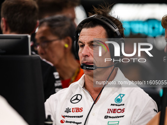 Toto Wolff, Team Principal of Mercedes AMG F1 Team, portrait during the Formula 1 Singapore Grand Prix in Singapore, on September 19-22, 202...