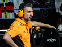 Andrea Stella, Team Principal of McLaren, portrait during the Formula 1 Singapore Grand Prix in Singapore, on September 19 to 22, 2024, on t...