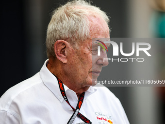 Helmut Marko, Drivers Manager of Red Bull Racing, poses for a portrait during the Formula 1 Singapore Grand Prix 2024 from September 19 to 2...