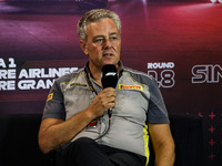 Mario Isola, Motorsport Racing Manager of Pirelli, poses for a portrait during the Formula 1 Singapore Grand Prix in Singapore, on September...