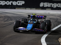 Pierre Gasly of Alpine F1 Team A524 is in action during the Formula 1 Singapore Grand Prix 2024 on the Marina Bay Circuit, in Singapore, fro...