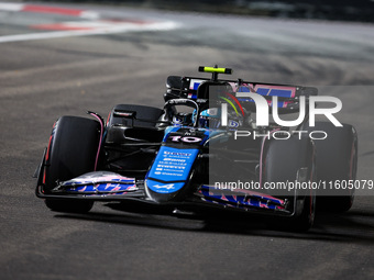 Pierre Gasly of Alpine F1 Team A524 is in action during the Formula 1 Singapore Grand Prix 2024 on the Marina Bay Circuit, in Singapore, fro...