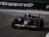 Yuki Tsunoda of Visa Cash App RB F1 Team VCARB 01 is in action during the Formula 1 Singapore Grand Prix 2024 on the Marina Bay Circuit, in...