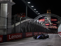 Alexander Albon of Williams Racing FW45 participates in the Formula 1 Singapore Grand Prix 2024 on the Marina Bay Circuit in Singapore from...