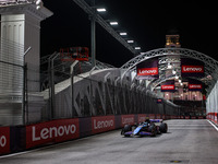 Pierre Gasly of Alpine F1 Team A524 is in action during the Formula 1 Singapore Grand Prix 2024 on the Marina Bay Circuit, in Singapore, fro...