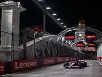 Daniel Ricciardo of Visa Cash App RB F1 Team VCARB 01 is in action during the Formula 1 Singapore Grand Prix 2024 on the Marina Bay Circuit,...