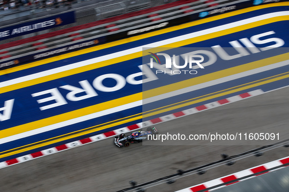 Yuki Tsunoda of Visa Cash App RB F1 Team VCARB 01 is in action during the Formula 1 Singapore Grand Prix 2024 on the Marina Bay Circuit, in...