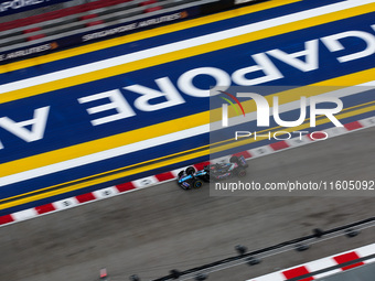 Esteban Ocon of Alpine F1 Team A524 is in action during the Formula 1 Singapore Grand Prix 2024 on the Marina Bay Circuit in Singapore, from...