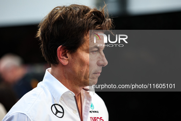 Toto Wolff, Team Principal of Mercedes AMG F1 Team, portrait during the Formula 1 Singapore Grand Prix in Singapore, on September 19-22, 202...