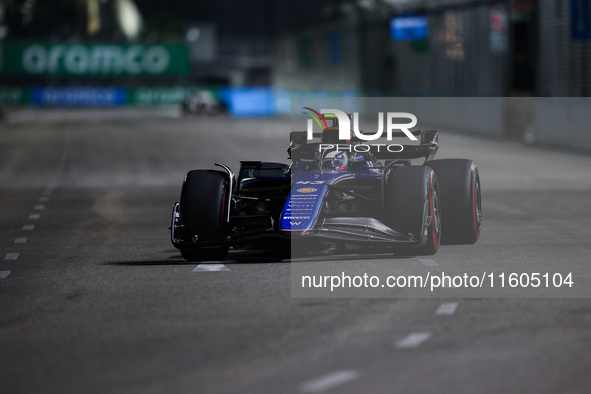 Franco Colapinto of Williams Racing FW46 is in action during the Formula 1 Singapore Grand Prix 2024 on the Marina Bay Circuit in Singapore,...