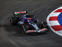 Yuki Tsunoda of Visa Cash App RB F1 Team VCARB 01 is in action during the Formula 1 Singapore Grand Prix 2024 on the Marina Bay Circuit, in...