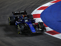 Alexander Albon of Williams Racing FW45 participates in the Formula 1 Singapore Grand Prix 2024 on the Marina Bay Circuit in Singapore from...