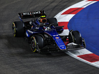 Franco Colapinto of Williams Racing FW45 is in action during the Formula 1 Singapore Grand Prix 2024 on the Marina Bay Circuit in Singapore...