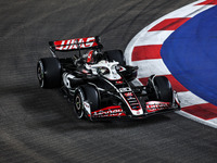 Kevin Magnussen of Haas F1 Team VF-24 Ferrari competes during the Formula 1 Singapore Grand Prix 2024 on the Marina Bay Circuit in Singapore...