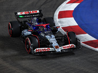 Daniel Ricciardo of Visa Cash App RB F1 Team VCARB 01 is in action during the Formula 1 Singapore Grand Prix 2024 on the Marina Bay Circuit,...