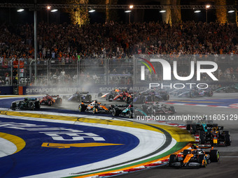 The race starts during the Formula 1 Singapore Grand Prix 2024 on the Marina Bay Circuit, in Singapore, from September 19 to 22, 2024. (