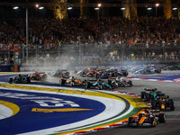 The race starts during the Formula 1 Singapore Grand Prix 2024 on the Marina Bay Circuit, in Singapore, from September 19 to 22, 2024. (