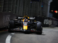 Max Verstappen of Red Bull Racing RB20 is in action during the Formula 1 Singapore Grand Prix 2024 on the Marina Bay Circuit in Singapore, f...