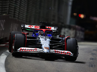 Daniel Ricciardo of Visa Cash App RB F1 Team VCARB 01 is in action during the Formula 1 Singapore Grand Prix 2024 on the Marina Bay Circuit,...