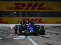 Franco Colapinto of Williams Racing FW45 is in action during the Formula 1 Singapore Grand Prix 2024 on the Marina Bay Circuit in Singapore...