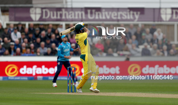 Matt Short of Australia hits high and is caught on the boundary by Adil Rashid off a Jofra Archer ball during the Metro Bank One Day Series...