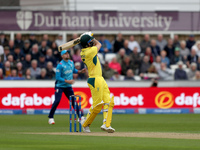 Matt Short of Australia hits high and is caught on the boundary by Adil Rashid off a Jofra Archer ball during the Metro Bank One Day Series...