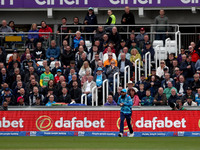 Matt Short of Australia hits high and is caught on the boundary by Adil Rashid off a Jofra Archer ball during the Metro Bank One Day Series...