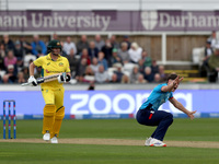 Matthew Potts of England appeals unsuccessfully after review against Steven Smith of Australia during the Metro Bank One Day Series match be...