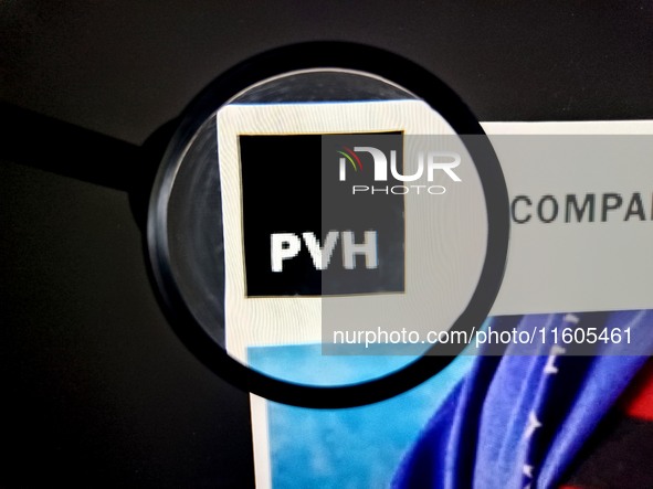 An illustration of PVH Group in Suqian, China, on September 24, 2024. (Photo Illustration by Costfoto/NurPhoto)