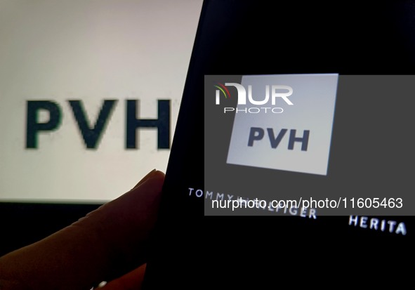 An illustration of PVH Group in Suqian, China, on September 24, 2024. (Photo Illustration by Costfoto/NurPhoto)