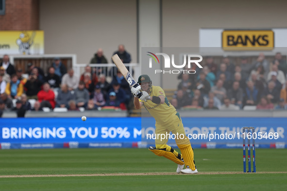 Steve Smith of Australia bats during the Metro Bank One Day Series match between England and Australia at the Seat Unique Riverside in Chest...