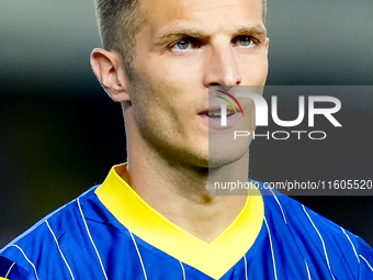 Darko Lazovic of Hellas Verona looks on during the Serie A Enilive match between Hellas Verona and Torino FC at Stadio Marcantonio Bentegodi...