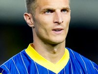 Darko Lazovic of Hellas Verona looks on during the Serie A Enilive match between Hellas Verona and Torino FC at Stadio Marcantonio Bentegodi...