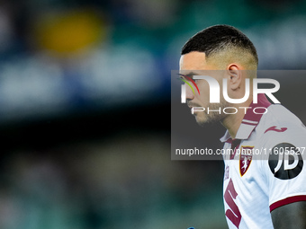 Antonio Sanabria of Torino FC looks on during the Serie A Enilive match between Hellas Verona and Torino FC at Stadio Marcantonio Bentegodi...