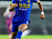 Amin Sarr of Hellas Verona during the Serie A Enilive match between Hellas Verona and Torino FC at Stadio Marcantonio Bentegodi on September...