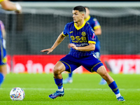 Reda Belahyane of Hellas Verona during the Serie A Enilive match between Hellas Verona and Torino FC at Stadio Marcantonio Bentegodi on Sept...