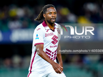 Adrien Tameze of Torino FC during the Serie A Enilive match between Hellas Verona and Torino FC at Stadio Marcantonio Bentegodi on September...