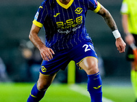 Grigoris Kastanos of Hellas Verona during the Serie A Enilive match between Hellas Verona and Torino FC at Stadio Marcantonio Bentegodi on S...