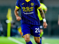 Grigoris Kastanos of Hellas Verona during the Serie A Enilive match between Hellas Verona and Torino FC at Stadio Marcantonio Bentegodi on S...