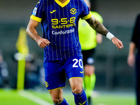 Grigoris Kastanos of Hellas Verona during the Serie A Enilive match between Hellas Verona and Torino FC at Stadio Marcantonio Bentegodi on S...