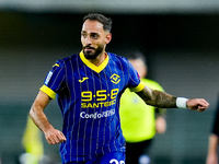 Grigoris Kastanos of Hellas Verona during the Serie A Enilive match between Hellas Verona and Torino FC at Stadio Marcantonio Bentegodi on S...