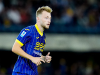 Casper Tendstedt of Hellas Verona looks on during the Serie A Enilive match between Hellas Verona and Torino FC at Stadio Marcantonio Benteg...