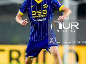 Pawel Dawidowicz of Hellas Verona during the Serie A Enilive match between Hellas Verona and Torino FC at Stadio Marcantonio Bentegodi on Se...