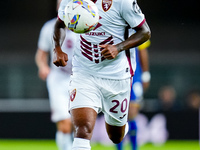 Valentino Lazaro of Torino FC during the Serie A Enilive match between Hellas Verona and Torino FC at Stadio Marcantonio Bentegodi on Septem...