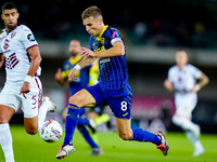 Darko Lazovic of Hellas Verona controls the ball during the Serie A Enilive match between Hellas Verona and Torino FC at Stadio Marcantonio...