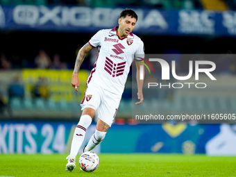 Guillermo Maripan of Torino FC during the Serie A Enilive match between Hellas Verona and Torino FC at Stadio Marcantonio Bentegodi on Septe...