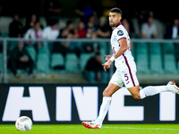 Adam Masina of Torino FC during the Serie A Enilive match between Hellas Verona and Torino FC at Stadio Marcantonio Bentegodi on September 2...