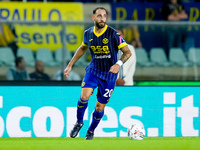 Grigoris Kastanos of Hellas Verona during the Serie A Enilive match between Hellas Verona and Torino FC at Stadio Marcantonio Bentegodi on S...