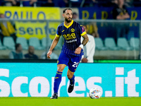 Grigoris Kastanos of Hellas Verona during the Serie A Enilive match between Hellas Verona and Torino FC at Stadio Marcantonio Bentegodi on S...