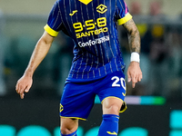 Grigoris Kastanos of Hellas Verona during the Serie A Enilive match between Hellas Verona and Torino FC at Stadio Marcantonio Bentegodi on S...